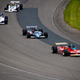 Ex- Gilles Villeneuve Ferrari in front